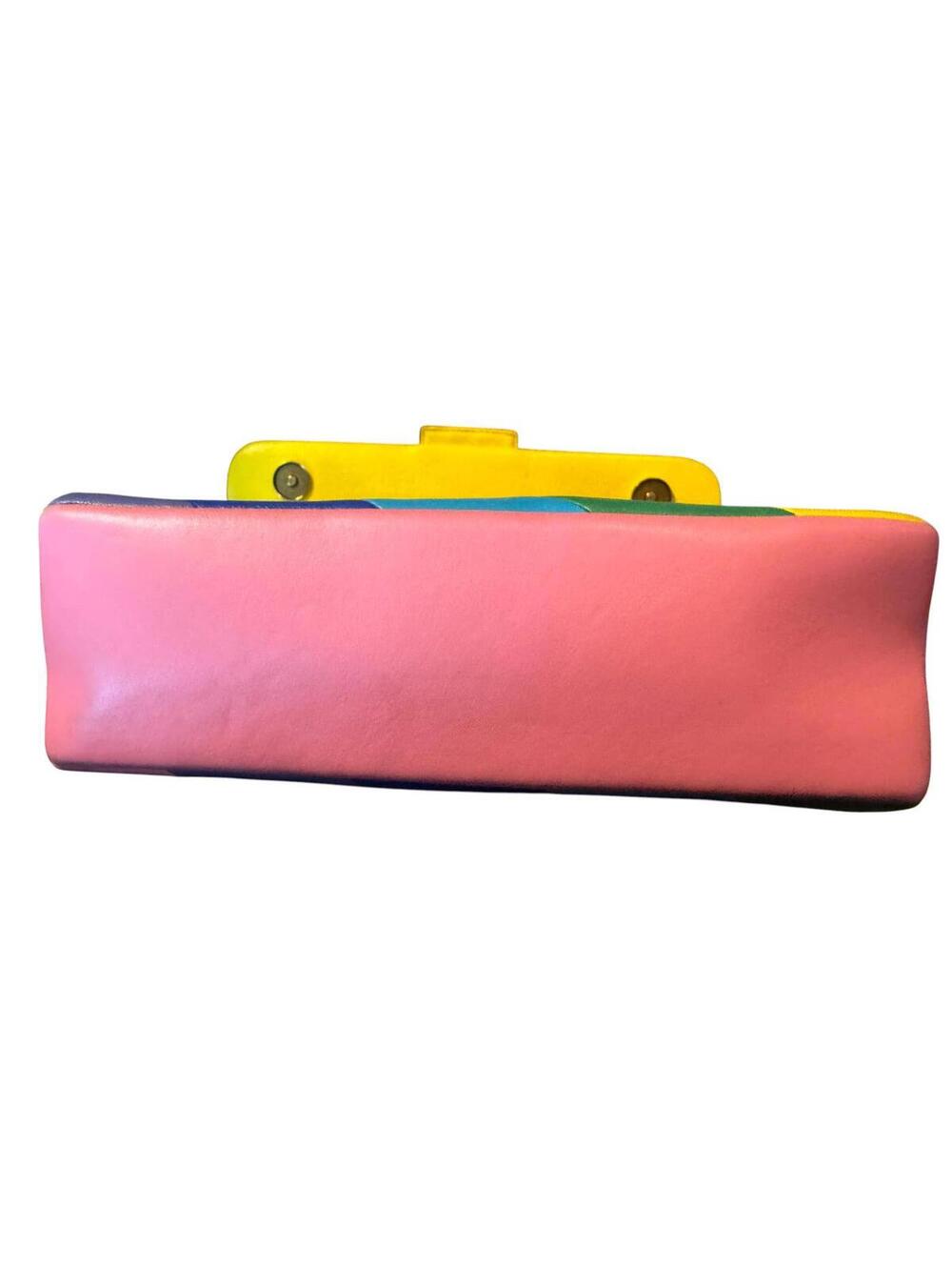 Kurt Geiger Rainbow Tweed Flower Chain Shoulder Bag - Picture 3 of 9